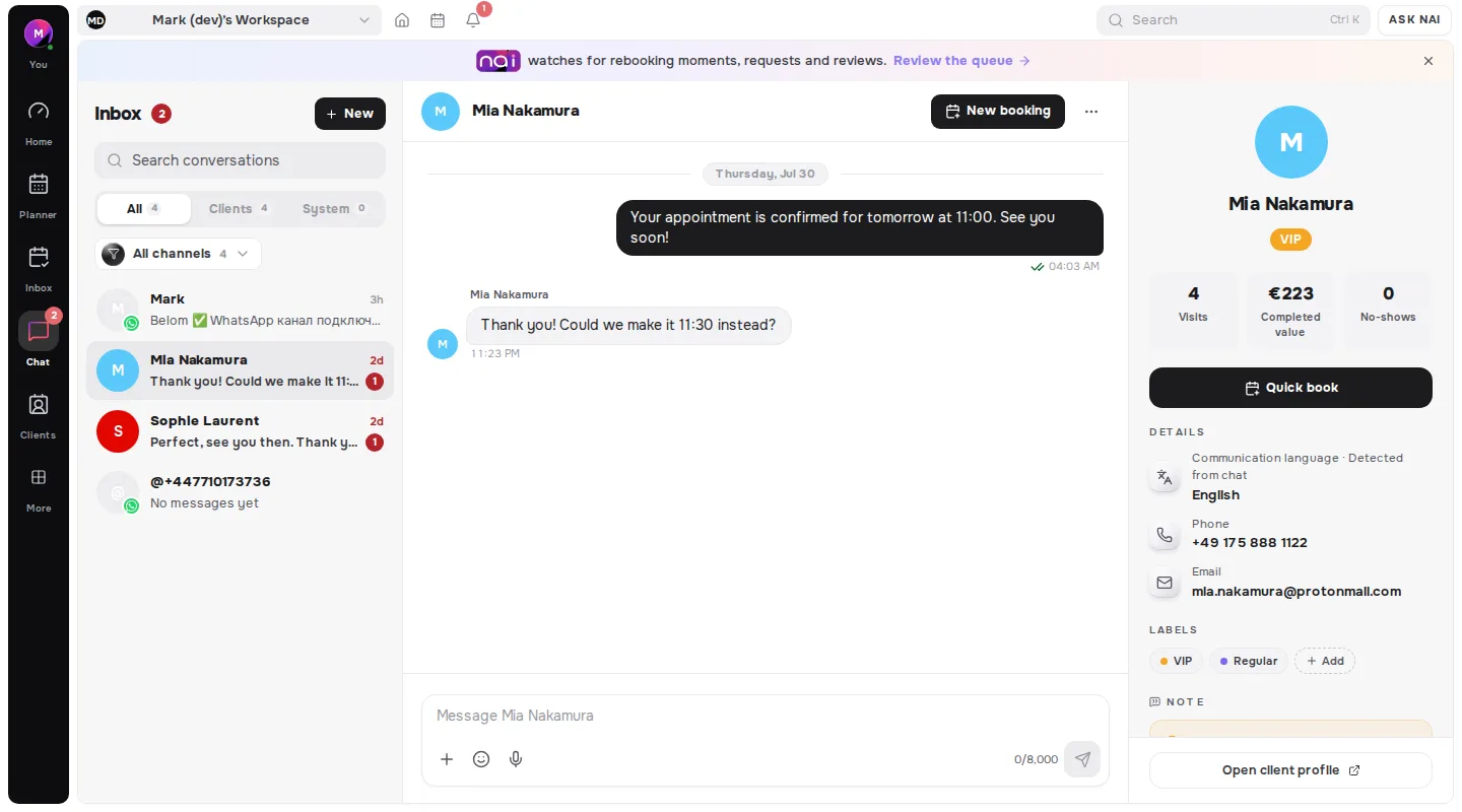 Cover for One inbox for WhatsApp, Instagram, Telegram and SMS